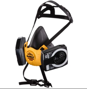 Dewalt DXIR1HMLP3 Lightweight Half Face Mask Respirator with P3 Filters - Size L